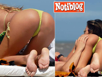 Karina Jelinek, morocha con buenas tetas