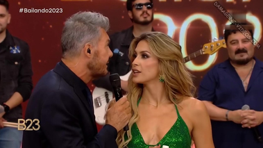 Milett Figueroa culazo y upskirts en tanga verde [Bailando 2023]