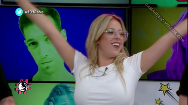 Nati Jota huge natural tits in a very tight top