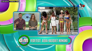 Vedettes culonas en bikini en AM (Tamara Gala, Lorena Liggi en hilo dental y Celeste Muriega con los pezones al aire…oops !)