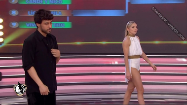 Josefina Oriozabala tanga blanca en Showmatch
