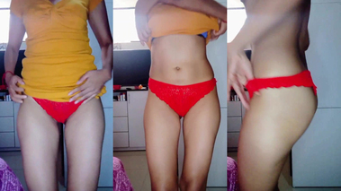 Profesora del bikini rojo
